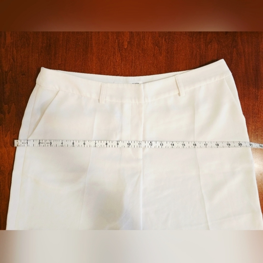 Amanda Uprichard White Dress Shorts Golf Caddy Cut Sz Large - Picture 4 of 12